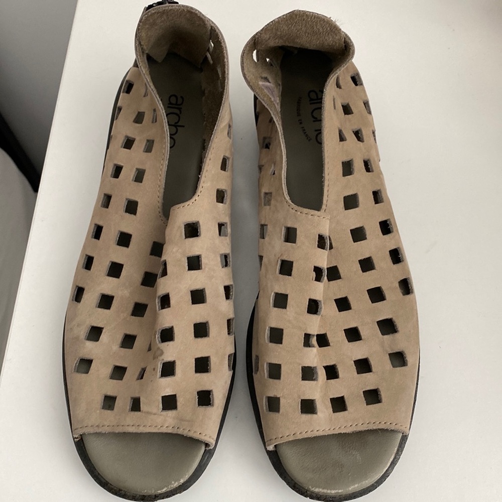 Arche Drick Nubuck Open Toe Sandals